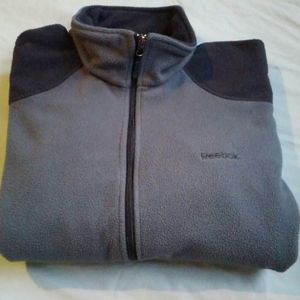 Dark blue Reebok zip-up sweatshirt
